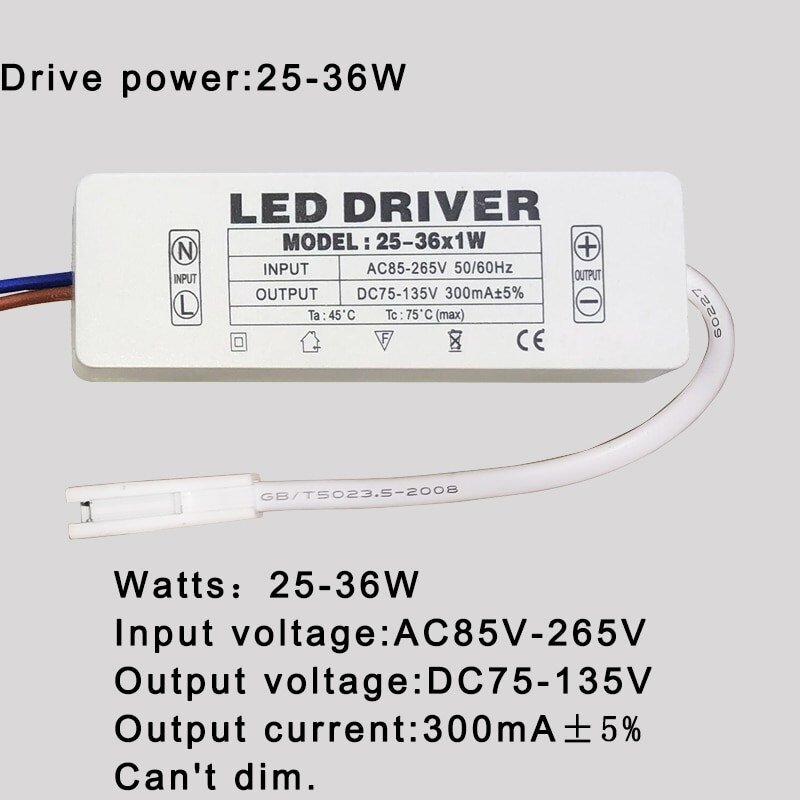 led드라이버 led 드라이버 300ma 1w 3w 5w 7w 12w 18w 20w