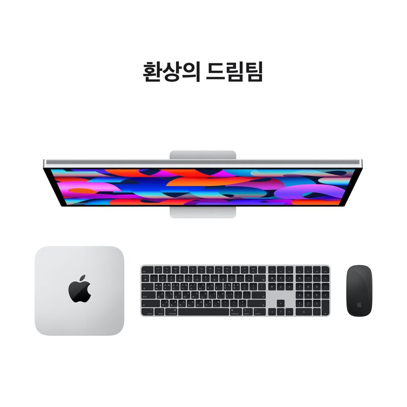 Apple 2022 스튜디오 디스플레이 스탠다드 글래스 기울기 및 높이조절 스탠드 모니터