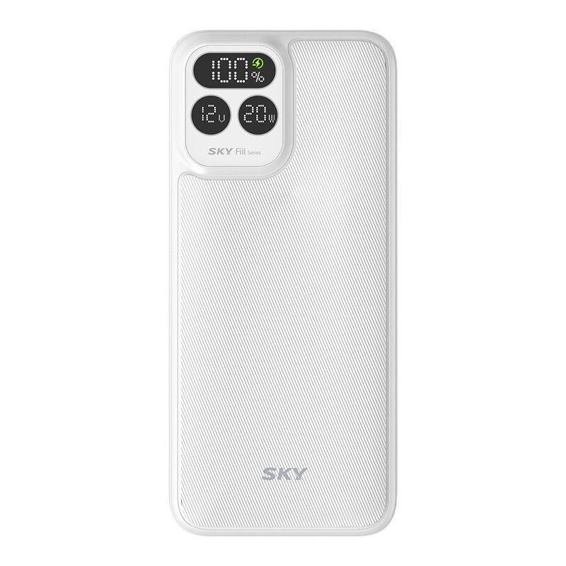 스카이 필 PD10 LCD 디스플레이10000mAh 고속 충전 보조배터리 22.5W, SKY-PD10, 블랙