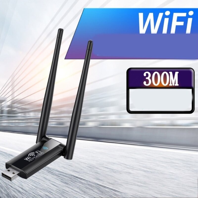 USB 무선 라우터 익스텐더 WiFi 중계기 가정 및 사무실용으로 완벽한 300M