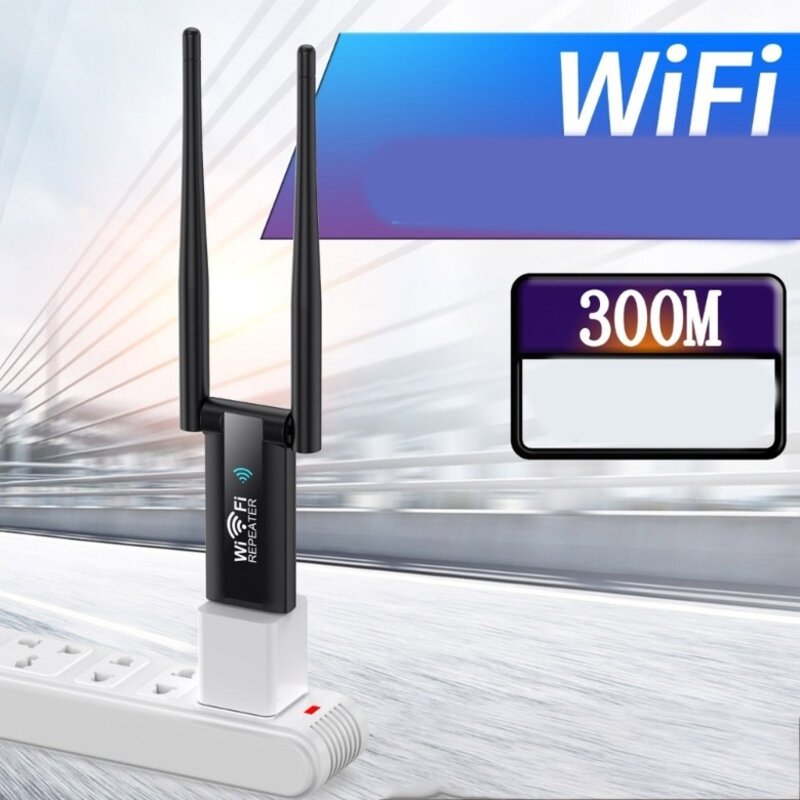 USB 무선 라우터 익스텐더 WiFi 중계기 가정 및 사무실용으로 완벽한 300M