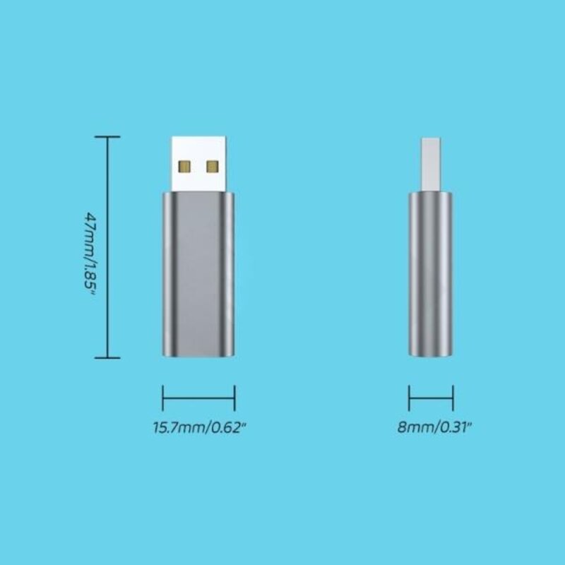 USB - 3.5mm 잭 오디오 어댑터 보조 외부 스테레오 사운드 594A, 한개옵션0