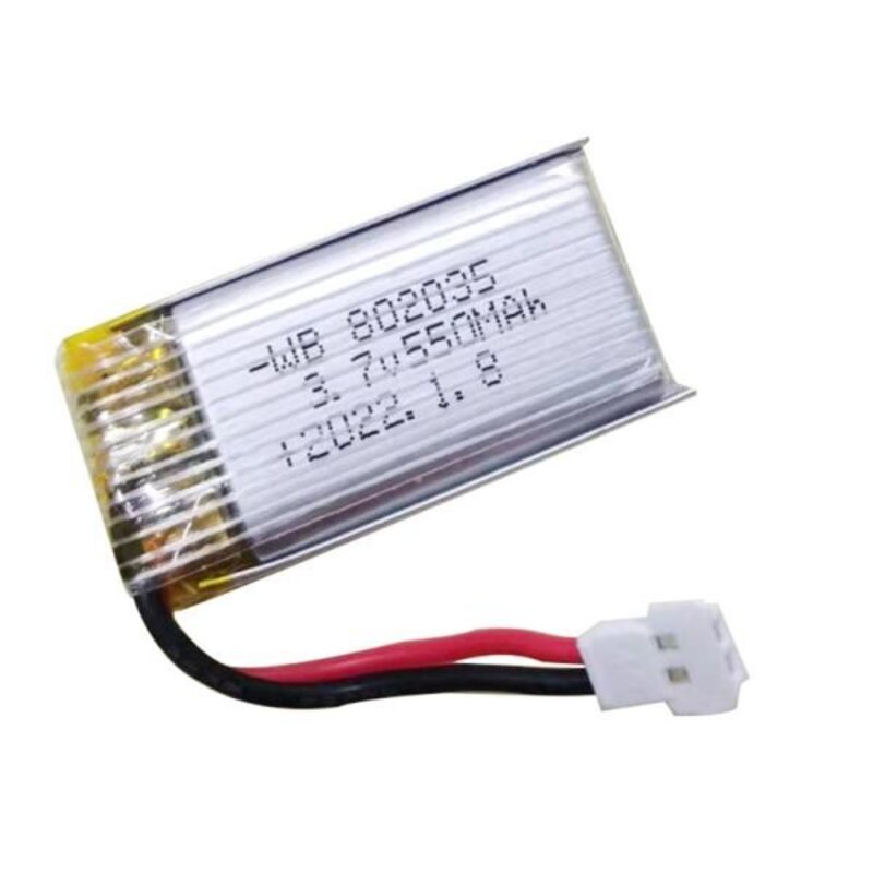 리튬 폴리머 배터리 3.7V 550mAh 802035 충전식 팩 커넥터