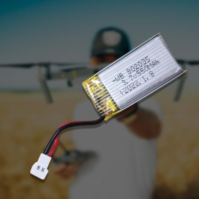 리튬 폴리머 배터리 3.7V 550mAh 802035 충전식 팩 커넥터