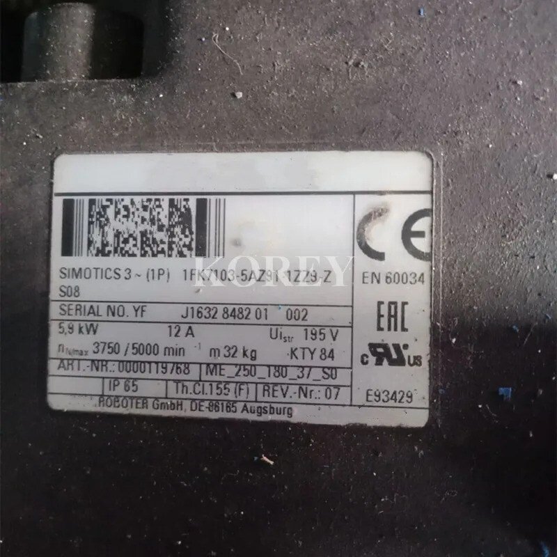 로봇 서보 모터 메가 S08 스팟 5.9KW, 01 Used