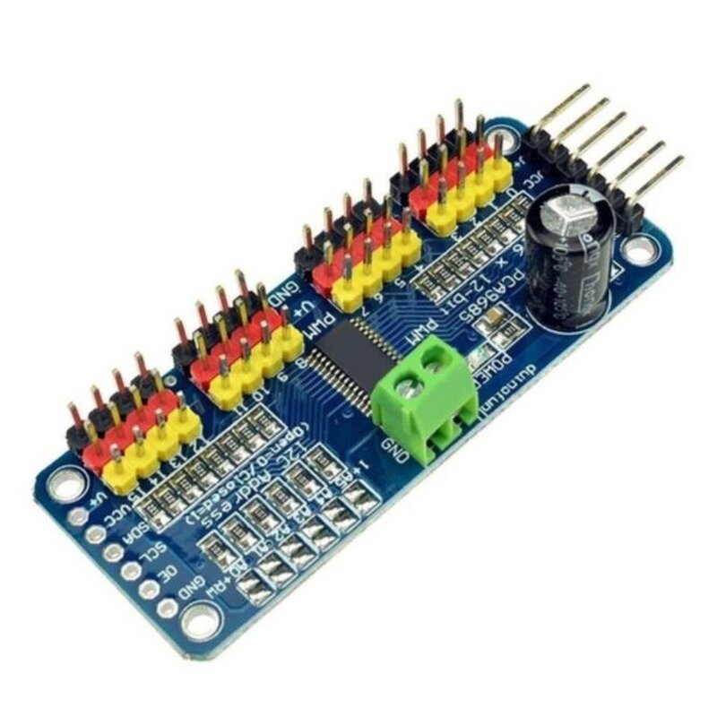 싸이피아 C00 16채널 PWM 서보모터 드라이버 PCA9685 아두이노, 1개