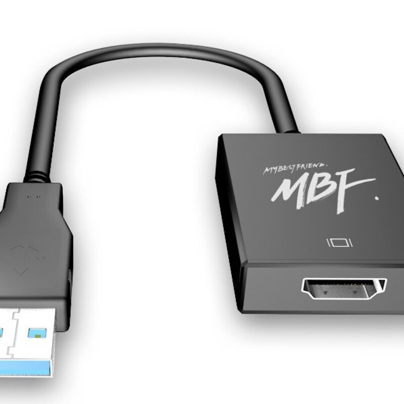 엠비에프 USB 3.0 to HDMI 컨버터, MBF-U3HD-BK