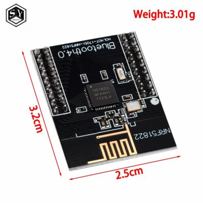 BAISHUN NRF5122 2.4G 무선 모듈 무선 통신 모듈 블루투스 모듈/지그비 모듈/DMX512, 1개