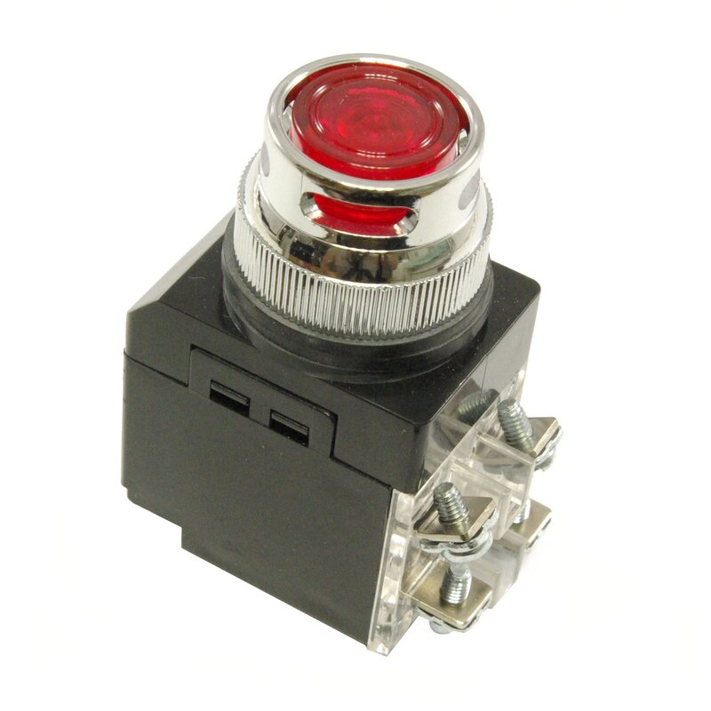 조광형 푸쉬버튼 스위치 PUSH BUTTON LAMP SWITCH JKNA-252 JKNA-302, JKNA-252(적색), 1개