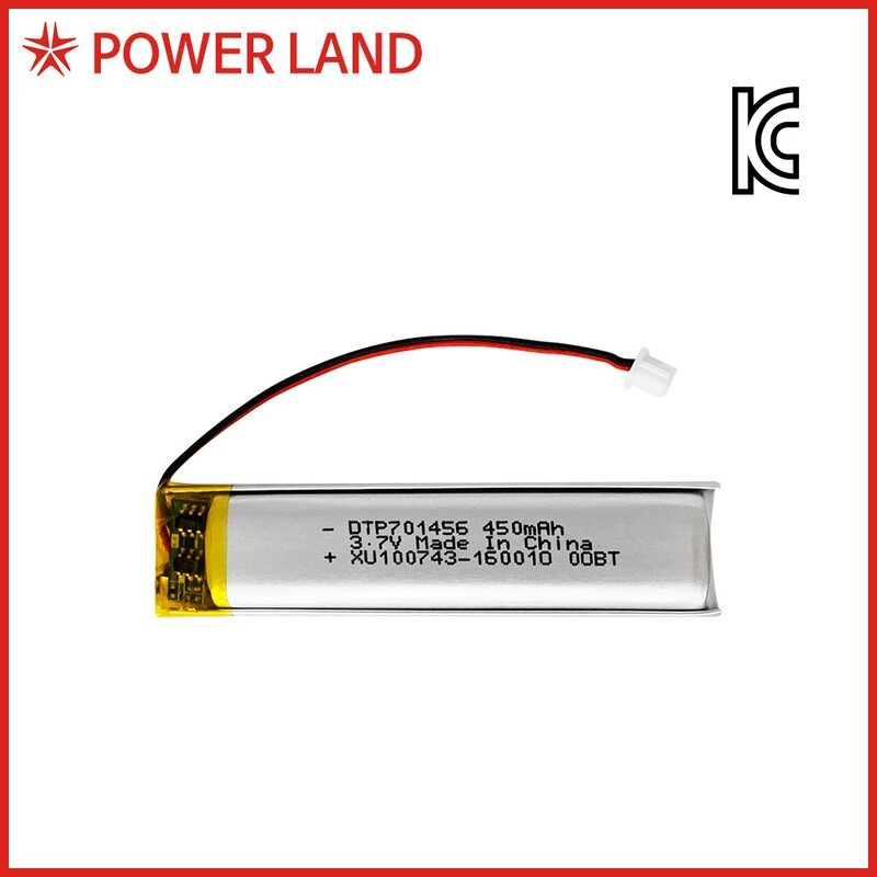 [리튬폴리머] DTP 701456 3.7V 450mAh RB타입/배터리/세이펜/배터리/충전지, 1개, 1개입