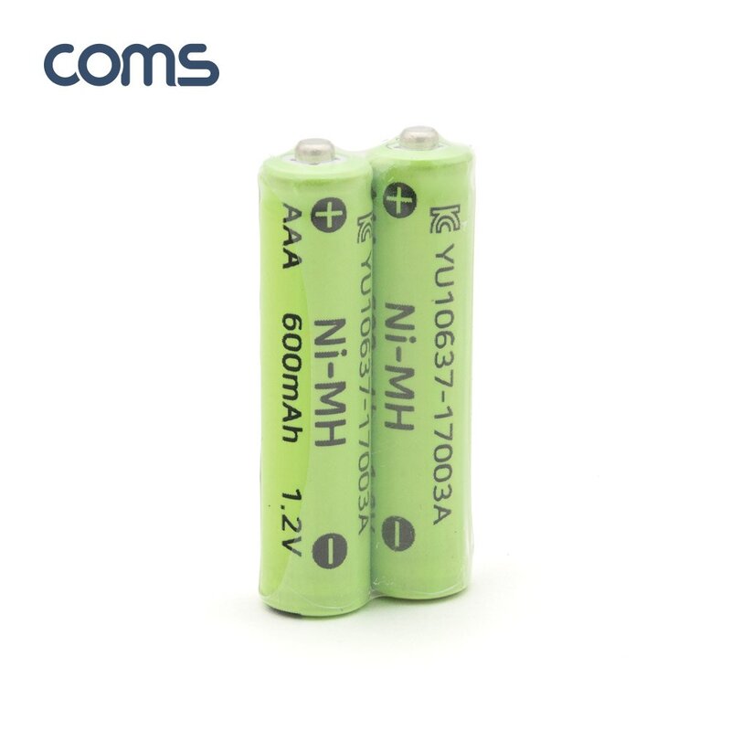 니켈 수소 충전지(NiMH) AAA 600mAh x 2알, 1개