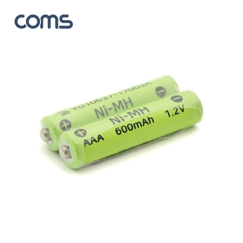 니켈 수소 충전지(NiMH) AAA 600mAh x 2알, 1개