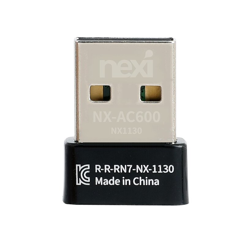 넥시 802.11ac 듀얼밴드 내장안테나 USB 무선랜카드, NX-AC600