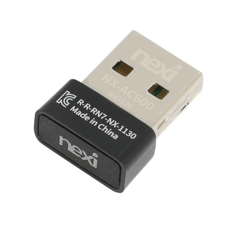 넥시 802.11ac 듀얼밴드 내장안테나 USB 무선랜카드, NX-AC600