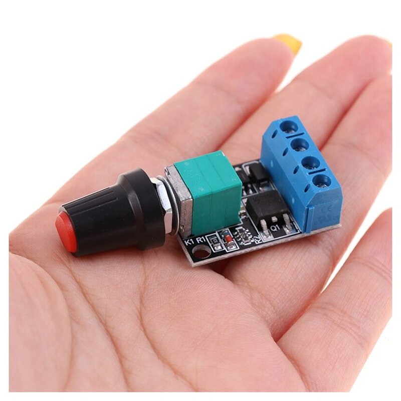 털보몰 PWM DC 모터 속도 컨트롤러 5V-16V 10A 속도제어 스위치, 1개