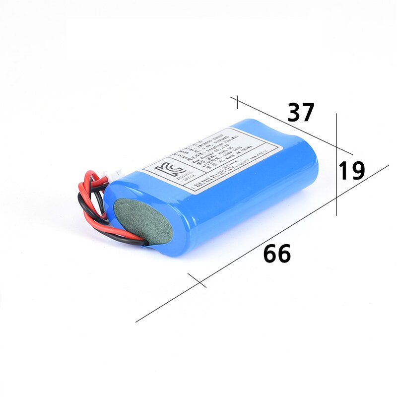 18650 배터리 1S2P 3.6V 6000mAh 케이블 타입 무선선풍기 진공쌀통 수리용, 1개, 혼합색상