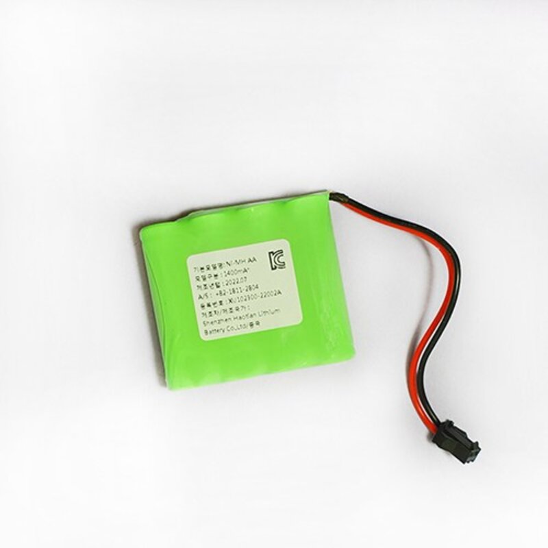 니켈 수소 배터리 충전배터리 4.8V NI-MHAA 2000mAh, 1개