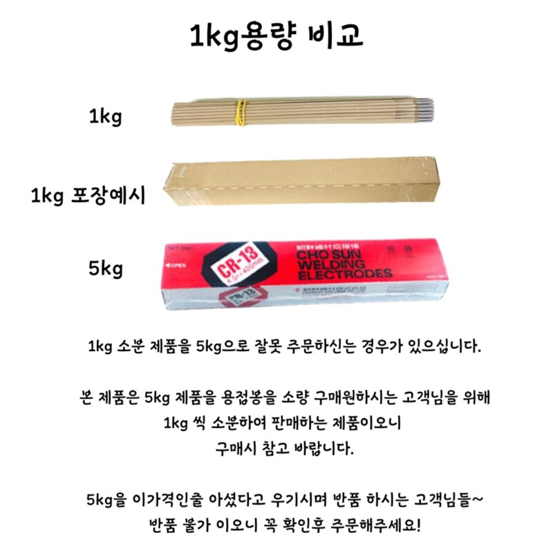 심스툴 조선선재 CR-13 전기 아크용접봉 2.6파이 (1kg), 1개