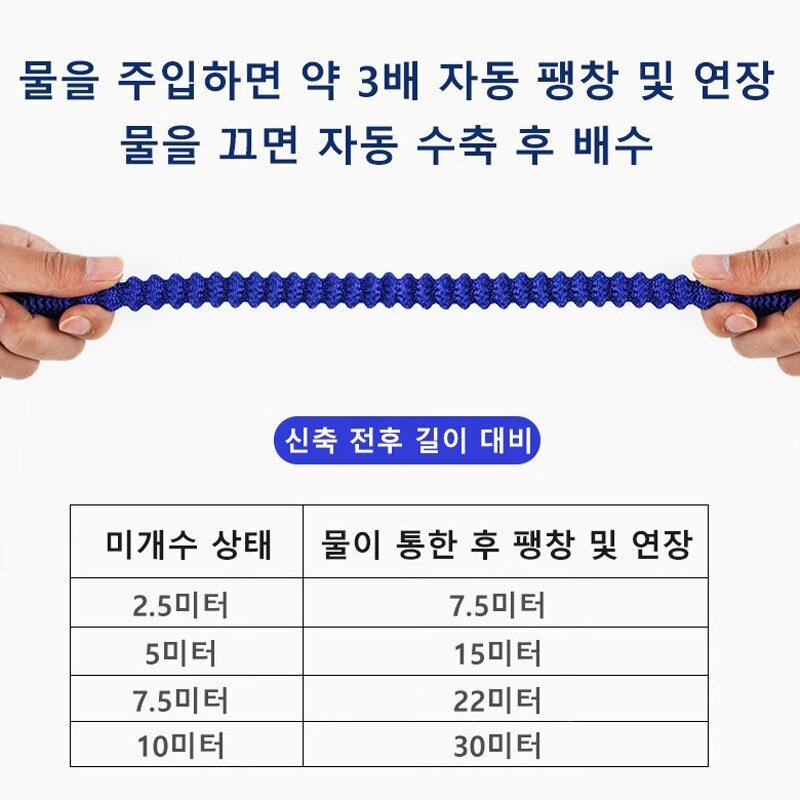 Fowod 초강력 고압 분사 세차호스, 15m