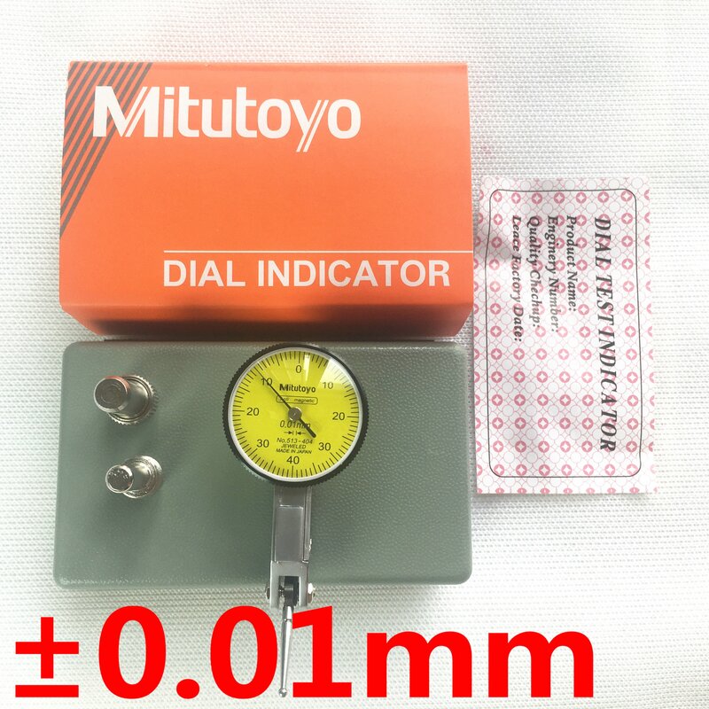 새 Mitutoyo 미쓰도요 다이얼 테스트 인디케이터 513-404 0.8mm(0.01mm), 1개