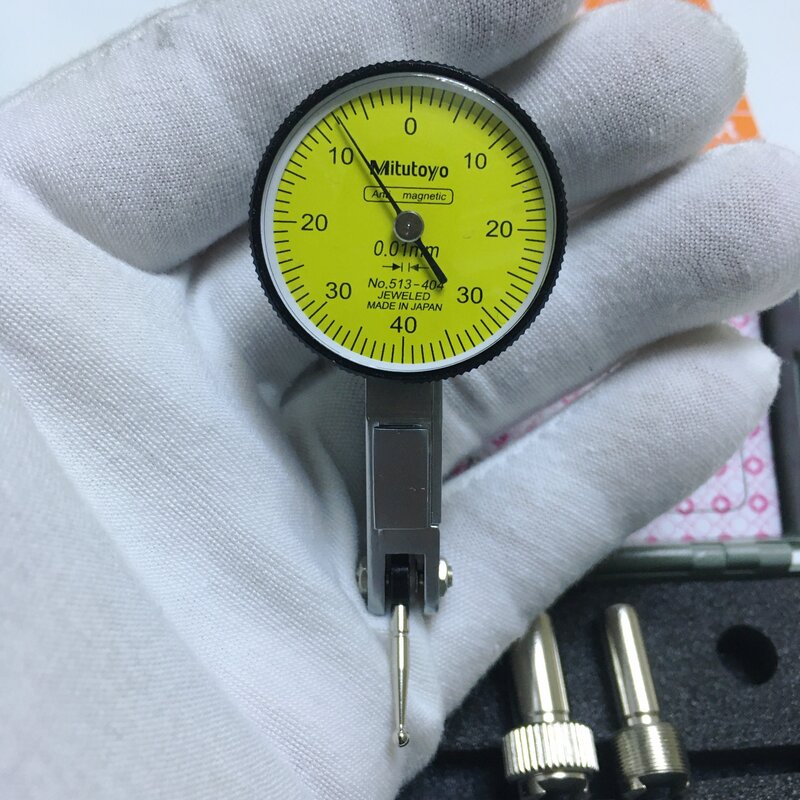 새 Mitutoyo 미쓰도요 다이얼 테스트 인디케이터 513-404 0.8mm(0.01mm), 1개