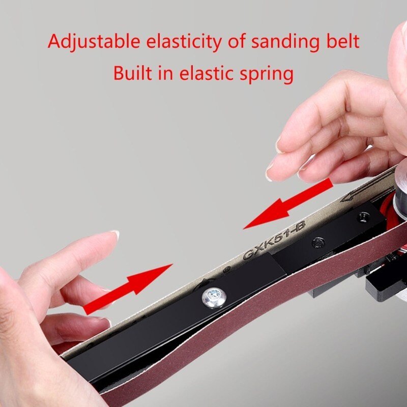 목공용 앵글그라인더 변환벨트샌더 100매 목공용 샌더 연마기, A sanding belt, 1개