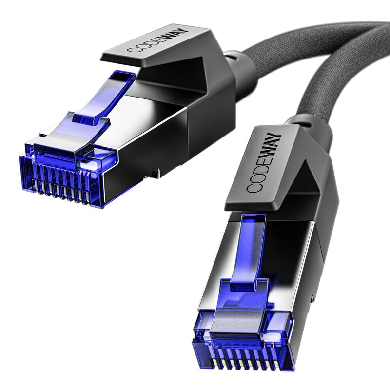 코드웨이 CAT8 게이밍용 초고속 인터넷 랜 케이블, 1개, 0.5m