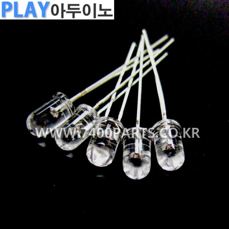 아두이노 센서 LED 5mm850nm 적외선발광송신 5pcs D34