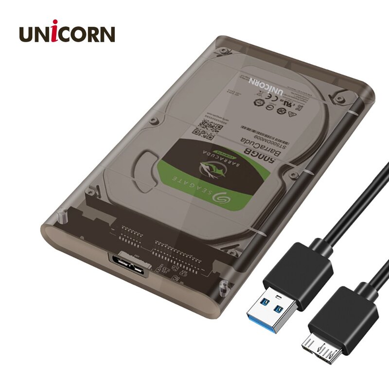 유니콘 A타입 2.5인치 USB3.1 외장하드케이스 HDD SDD HD-7000G