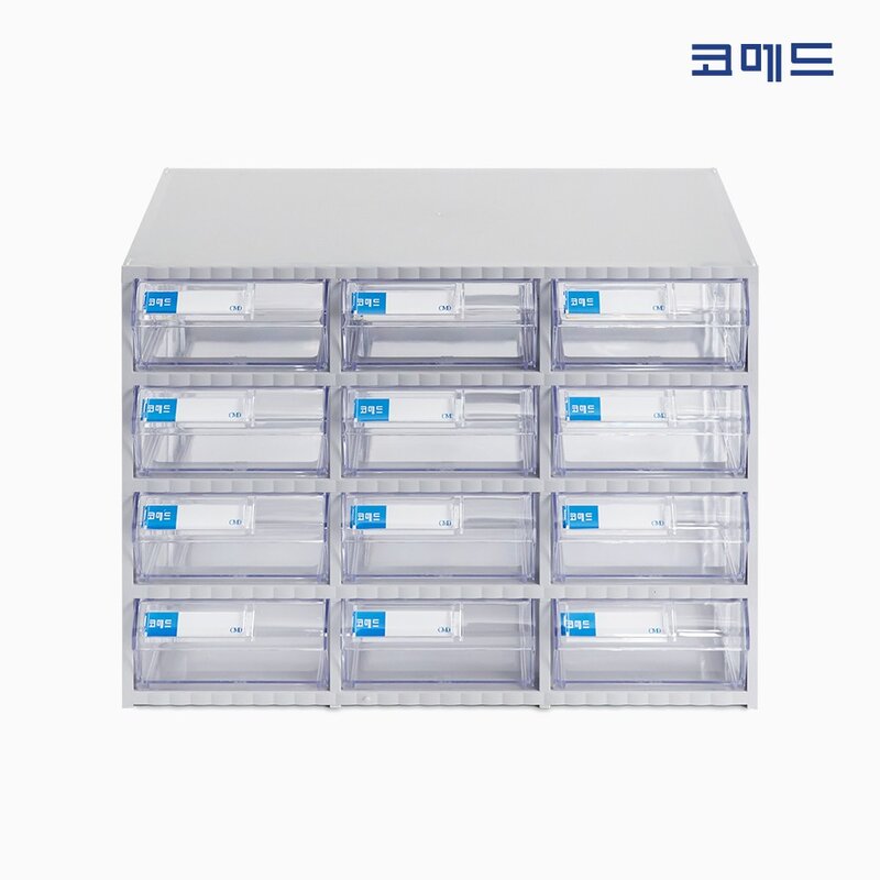 코메드 CMD-500멀티박스 12칸 투명서랍장