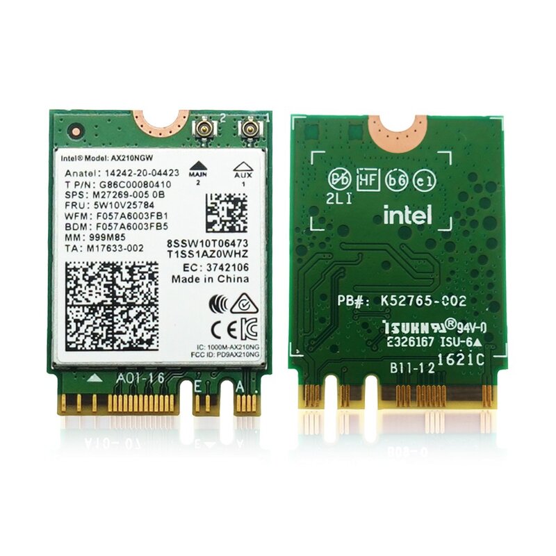 인텔 AX210NGW Wifi 6E 무선랜카드 (외장안테나 + 케이블 포함)