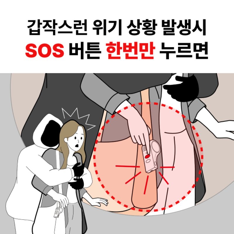 긴급신고강력한경보음발생구조문자 위치전송 휴대용 안심벨 호신용품팅벨SOS 밀리터리한정판 1개