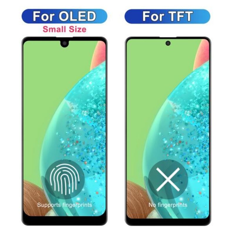 AMOLED LCD 디스플레이 터치 스크린 디지타이저 어셈블리 삼성 A71 교체 프레임