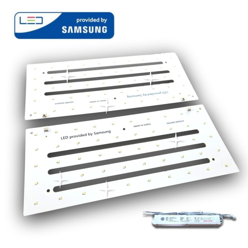 삼성LED 모듈 사각방등 50W 380x160mm 2장 국내제작 플리커프리