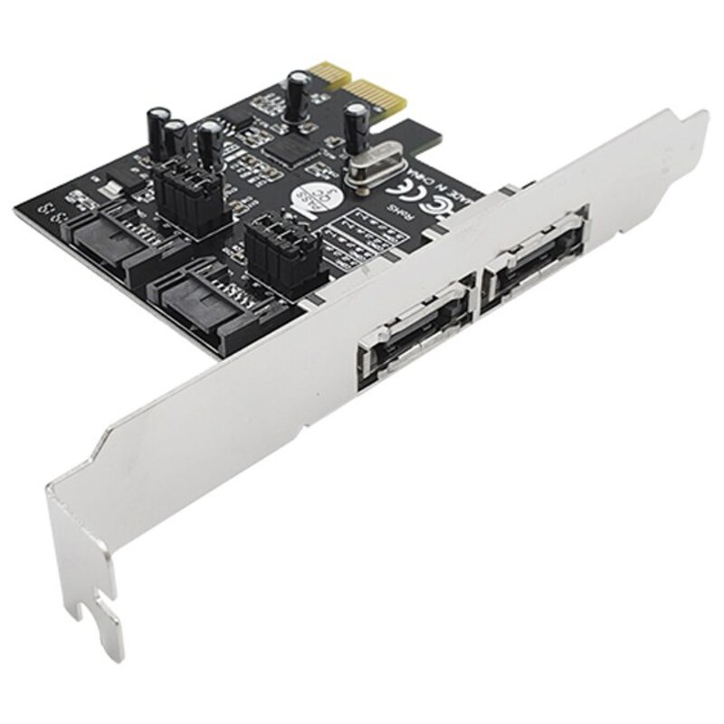 라인업시스템 랜스타 SATA3 2포트  ESATA 2포트 PCI-E 카드 데스크탑용 LS-PCIE-2SATA